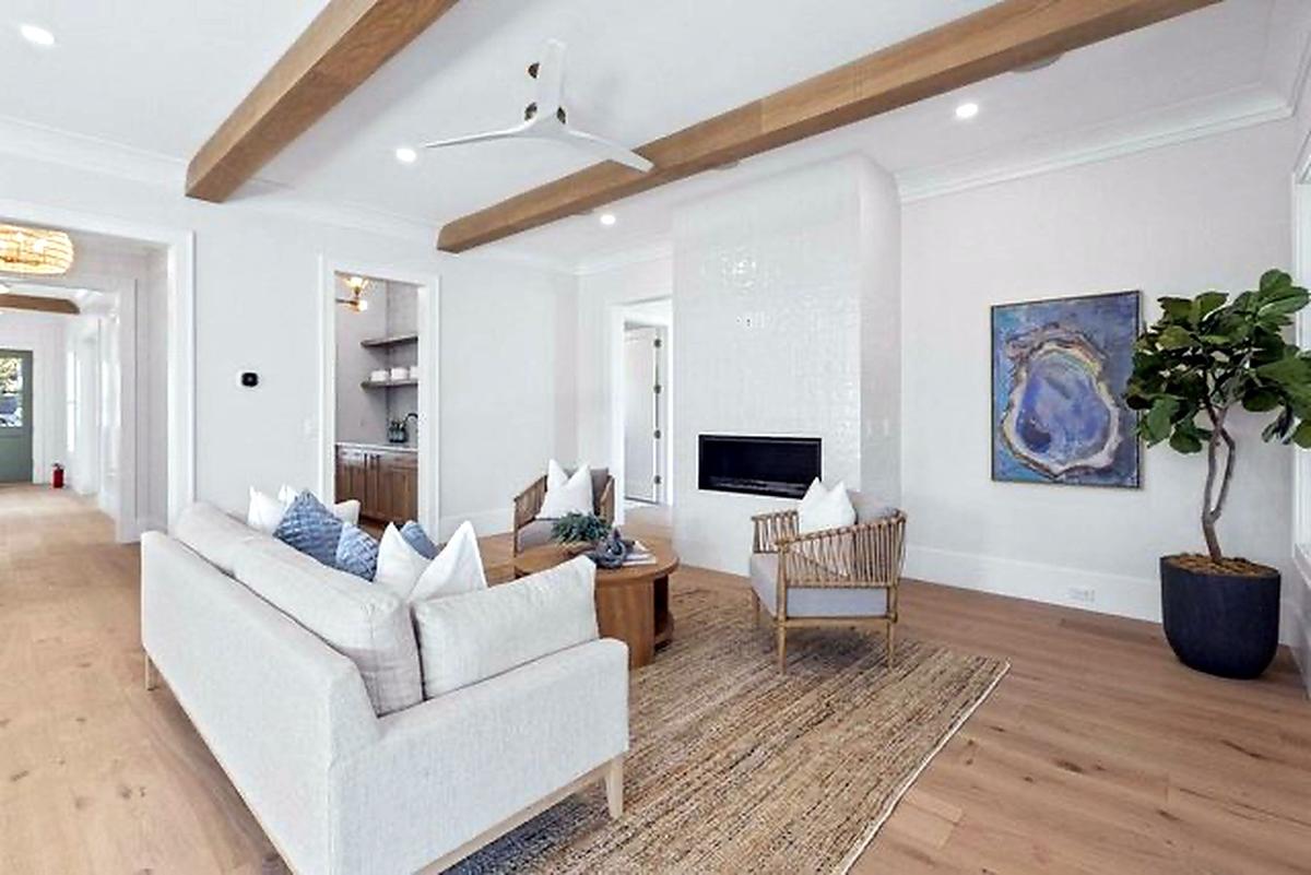Living Room and Fireplace Wall, existing conditions
